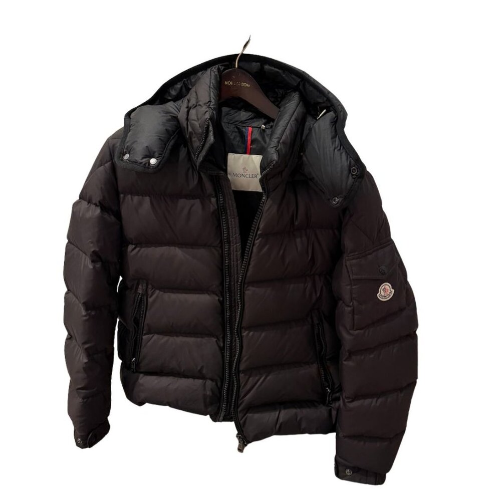 Moncler Maya Hooded Short Down Jacket – Black, Size Small, Very Good Condition